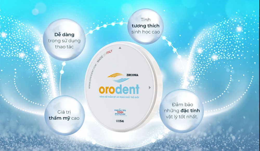Răng sứ orodent có nguồn gốc và xuất xứ rõ ràng