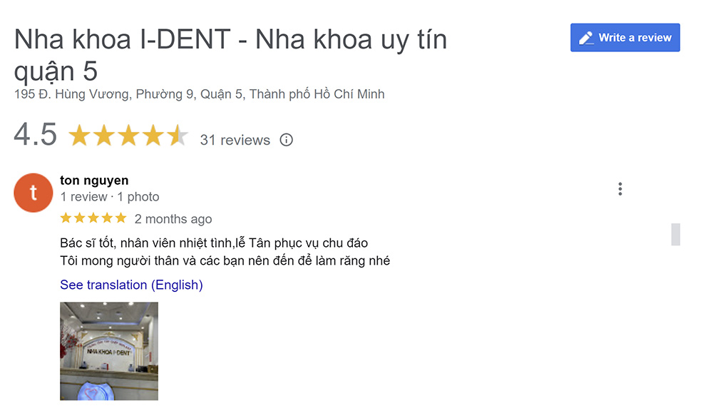 10 Địa chỉ trồng răng Implant ở đâu tốt TpHCM? 32 Nha khoa Implant I-DENT - Phòng khám nha khoa số 1 TpHCM