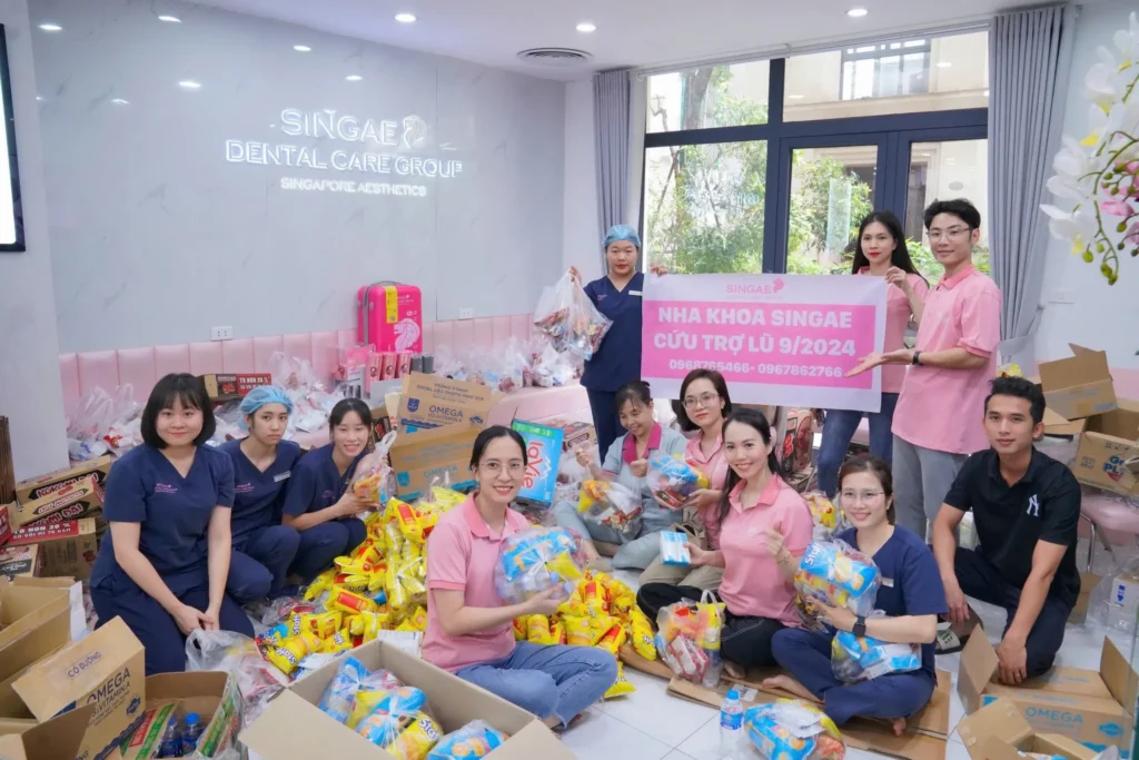 NHỮNG HÌNH ẢNH ĐẦU TIÊN VỀ HOẠT ĐỘNG NHA KHOA SINGAE HỖ TRỢ MÙA LŨ 2024